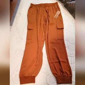 Silk Cargo Joggers